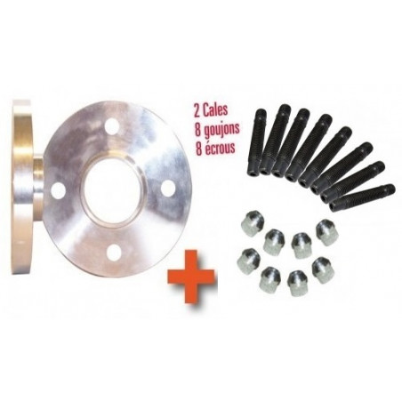 Pack Elargisseurs de Voies PRO 12 16 ou 20 mm Renault 4x100 Ecrous Conique