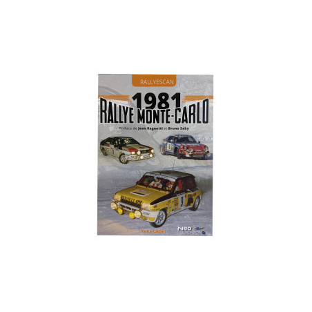 Livre Rallye Monte-carlo 1981