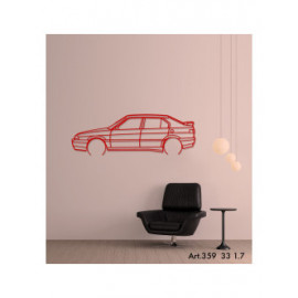 Décoration à poser Art Design support acier - silhouette Alfa Romeo 33 1.7 Décoration à poser Art Design support acier - silhouette Alfa Romeo 33 1.7