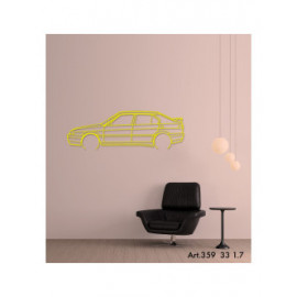 Décoration à poser Art Design support acier - silhouette Alfa Romeo 33 1.7 Décoration à poser Art Design support acier - silhouette Alfa Romeo 33 1.7