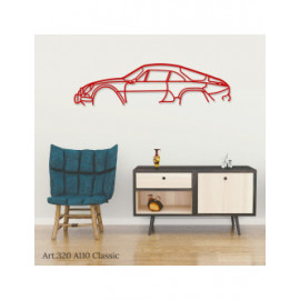 Décoration à poser Art Design support acier - silhouette Alpine A110 CLASSIC Décoration à poser Art Design support acier - silhouette Alpine A110 CLASSIC