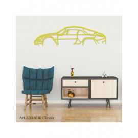 Décoration à poser Art Design support acier - silhouette Alpine A110 CLASSIC Décoration à poser Art Design support acier - silhouette Alpine A110 CLASSIC