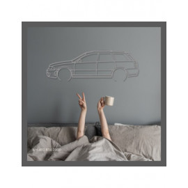 Décoration à poser Art Design support acier - silhouette Audi RS4 2000