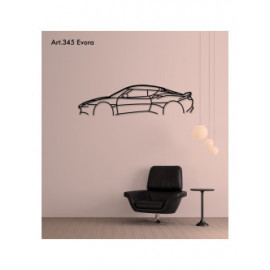 Décoration à poser Art Design support acier - silhouette Lotus EVORA