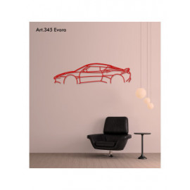 Décoration à poser Art Design support acier - silhouette Lotus EVORA