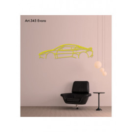 Décoration à poser Art Design support acier - silhouette Lotus EVORA