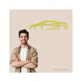 Décoration à poser Art Design support acier - silhouette Lamborghini GALLARDO