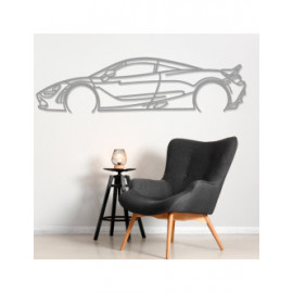 Décoration à poser Art Design support bois - silhouette McLaren 720S