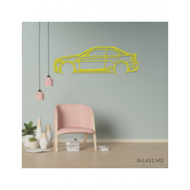 Décoration à poser Art Design support acier - silhouette BMW M2 Décoration à poser Art Design support acier - silhouette BMW M2