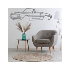 Décoration à poser Art Design support acier - silhouette Alfa Romeo SPIDER DUET - FRONT Décoration à poser Art Design support acier - silhouette Alfa Romeo SPIDER DUET - FRONT