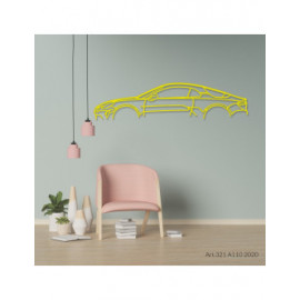 Décoration à poser Art Design support acier - silhouette Alpine A110 2020 Décoration à poser Art Design support acier - silhouette Alpine A110 2020