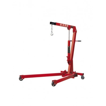 Chèvre Hydraulique Pliable 1 Tonne / Vérin 3 Tonnes Hauteur Maxi Levée 2,5m