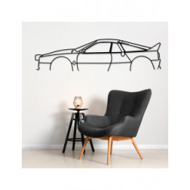 Décoration à poser Art Design support acier - silhouette Lancia 037 CLASSIC