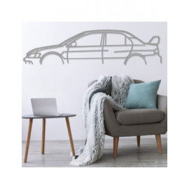 Décoration à poser Art Design support acier - silhouette Mitsubishi LANCER EVO 9
