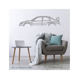 Décoration à poser Art Design support acier - silhouette Subaru IMPREZA WRC Décoration à poser Art Design support acier - silhouette Subaru IMPREZA WRC