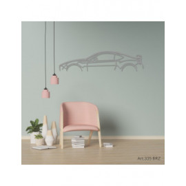 Décoration à poser Art Design support acier - silhouette Subaru BRZ Décoration à poser Art Design support acier - silhouette Subaru BRZ