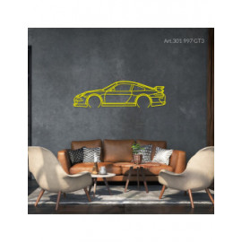 Décoration murale Art Design - silhouette Porsche 997 GT3 Décoration murale Art Design - silhouette Porsche 997 GT3