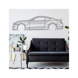 Décoration à poser Art Design support acier - silhouette Ford MUSTANG GT