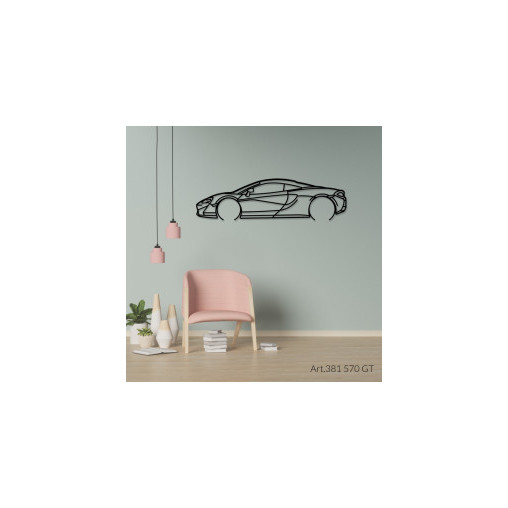 Décoration murale Art Design - silhouette McLaren 570GT Décoration murale Art Design - silhouette McLaren 570GT