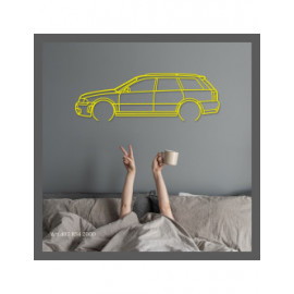 Décoration à poser Art Design support acier - silhouette Audi RS4 2000