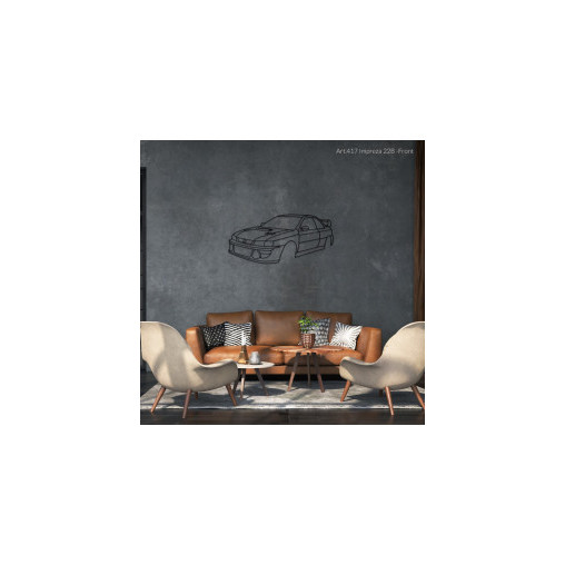 Décoration murale Art Design - silhouette Subaru IMPREZA 22 B FRONT