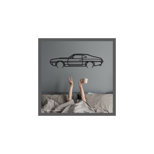 Décoration murale Art Design - silhouette Ford GRAN TORINO Décoration murale Art Design - silhouette Ford GRAN TORINO