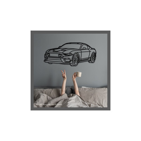 Décoration murale Art Design - silhouette Ford MUSTANG MACH 1 - FRONT