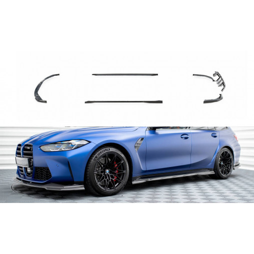 MAXTON Set of Carbon Fiber Splitters BMW M3 G81 Touring MAXTON Set of Carbon Fiber Splitters BMW M3 G81 Touring