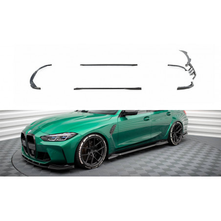 MAXTON Set of Carbon Fiber Splitters BMW M3 G80 Sedan