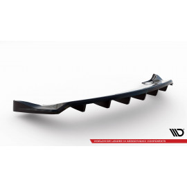 MAXTON Central Rear Splitter (with vertical bars) Tesla Model X Mk1 Facelift