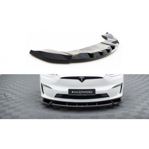 MAXTON Front Splitter V.2 Tesla Model X Mk1 Facelift MAXTON Front Splitter V.2 Tesla Model X Mk1 Facelift