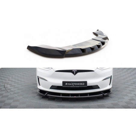 MAXTON Front Splitter V.2 Tesla Model X Mk1 Facelift