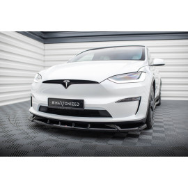 MAXTON Front Splitter V.2 Tesla Model X Mk1 Facelift MAXTON Front Splitter V.2 Tesla Model X Mk1 Facelift