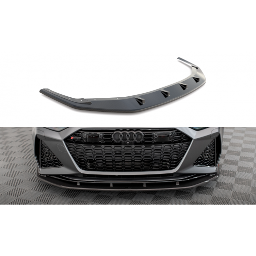 MAXTON Carbon Fiber Front Splitter Audi RS6 C8 / RS7 C8