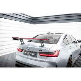 MAXTON Carbon Spoiler With Internal Brackets Uprights + LED BMW M3 G80