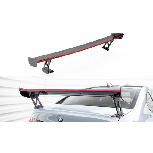 MAXTON Carbon Spoiler With External Brackets Uprights + LED BMW M3 G80 MAXTON Carbon Spoiler With External Brackets Uprights + LED BMW M3 G80