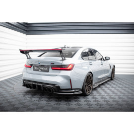 MAXTON Carbon Spoiler With External Brackets Uprights + LED BMW M3 G80 MAXTON Carbon Spoiler With External Brackets Uprights + LED BMW M3 G80