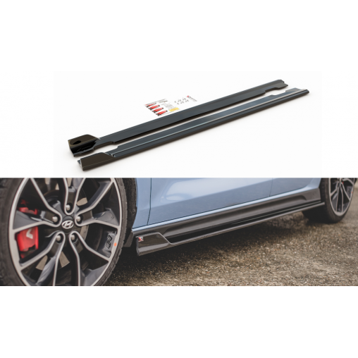 MAXTON Side Skirts Diffusers V.5 Hyundai I30 N Mk3 / Mk3 FL Hatchback/ Fastback