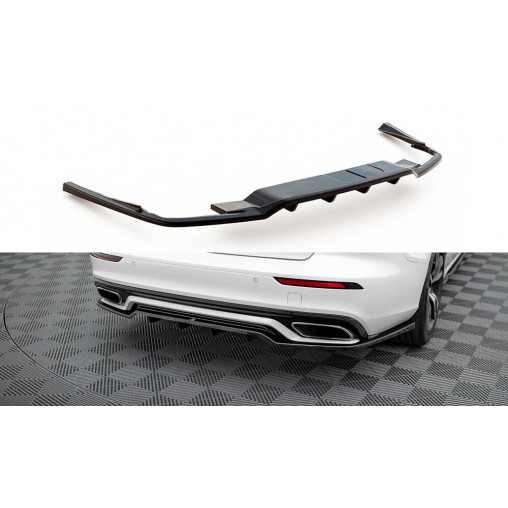 MAXTON Central Rear Splitter (with vertical bars) Volvo S60/V60 R-Design Mk3 MAXTON Central Rear Splitter (with vertical bars) Volvo S60/V60 R-Design Mk3