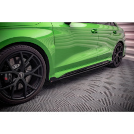 MAXTON Street Pro Side Skirts Diffusers + Flaps Audi RS3 Sedan 8Y