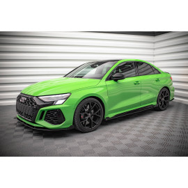 MAXTON Street Pro Side Skirts Diffusers + Flaps Audi RS3 Sedan 8Y