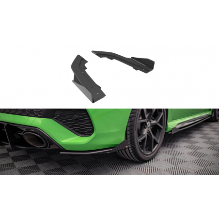 MAXTON Street Pro Rear Side Splitters + Flaps Audi RS3 Sedan 8Y