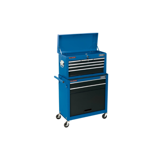 Servante d'atelier Draper Tools à 2 tiroirs et coffre à 6 tiroirs 616x330x1080mm Servante d'atelier Draper Tools à 2 tiroirs et coffre à 6 tiroirs 616x330x1080mm