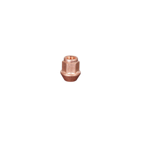 Ecrou EVO Corse cuivre type cooper 12x125 clé 19 cone 60° L29mm ouvert