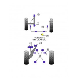 Silent-Bloc Powerflex Bras Arrière Porsche 911 1977 - 1986 (2 Pièces)