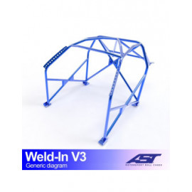 Arceau AST à souder FIA 8 points pour MINI Cooper (R53) 3-portes Hayon