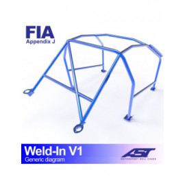 Arceau AST à souder FIA 8 points pour SIMCA 1000 4-portes Berline