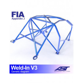 Arceau AST à souder FIA 8 points pour SIMCA 1000 4-portes Berline