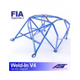 Arceau AST à souder FIA 8 points pour SIMCA 1000 4-portes Berline