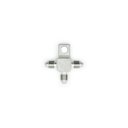 Té mâle droit Dash3 - 3/8x24JIC avec fixation Acier